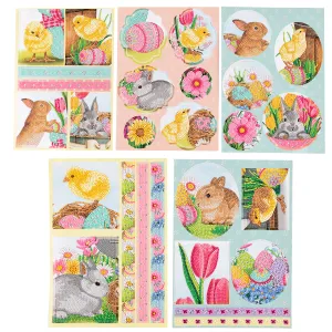 "Easter Wishes" Crystal Art Papercrafting Kit