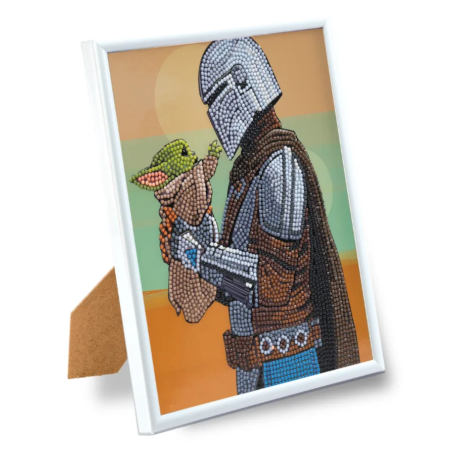 "Grogu and the Mandalorian" Star Wars Crystal Art Picture Frame Kit