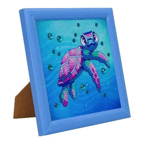 "Sea Turtle" Ashley Erickson Frameable Crystal Art