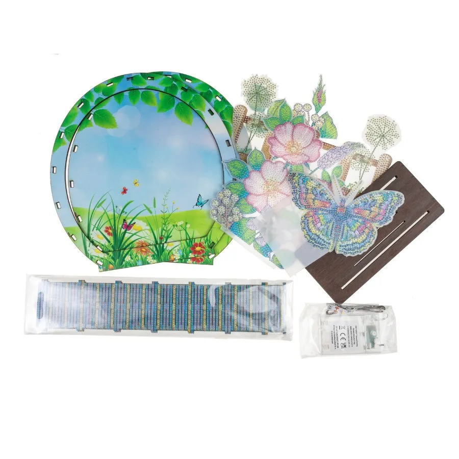 "Spring" Crystal Art LED 3D Scene Kit