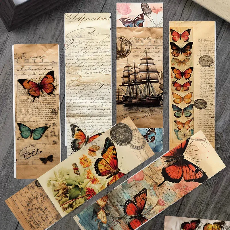 Retro Butterfly Diy National Tide Series Paper Bookmarks