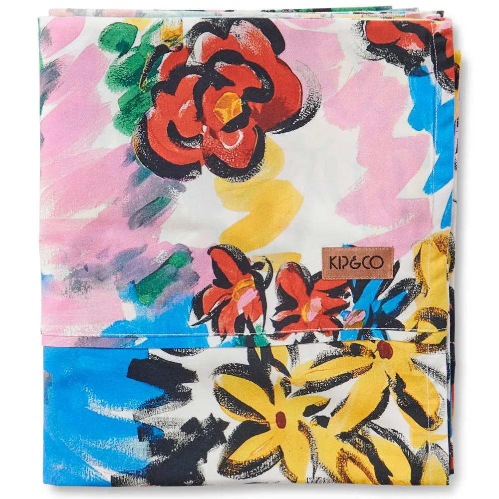 Rio Floral Cotton Flat Sheet