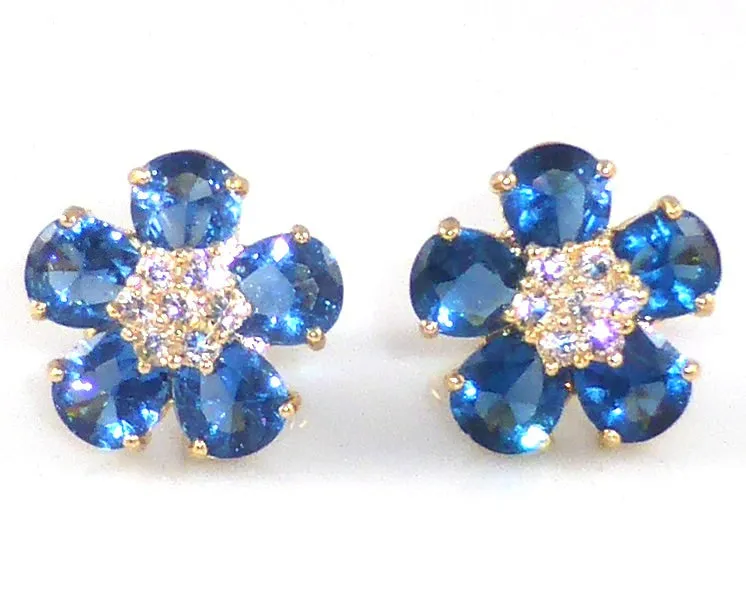 Royal Blue Sapphire Charms Cufflinks