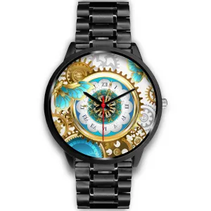 Steampunk gears & Butterfly watch