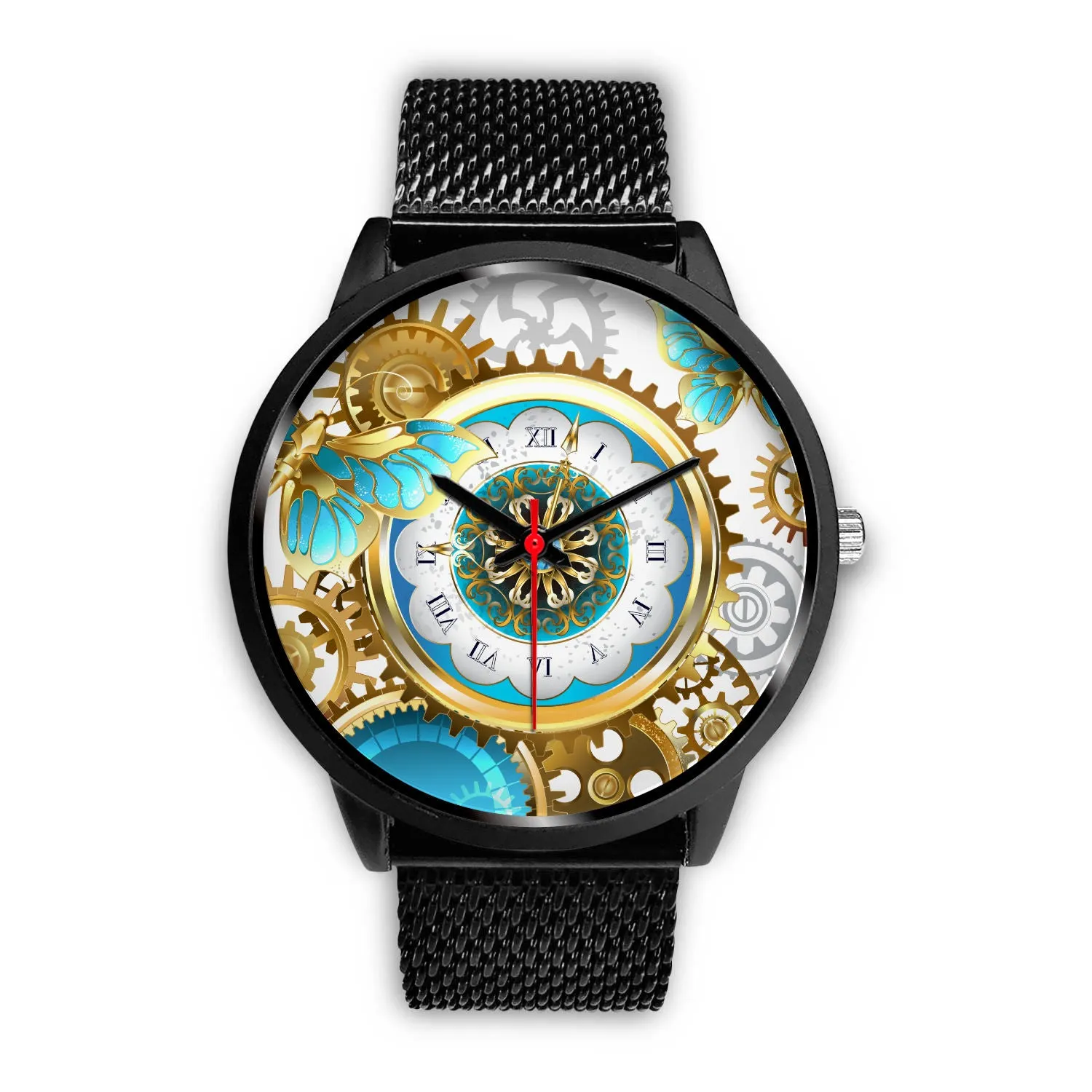 Steampunk gears & Butterfly watch