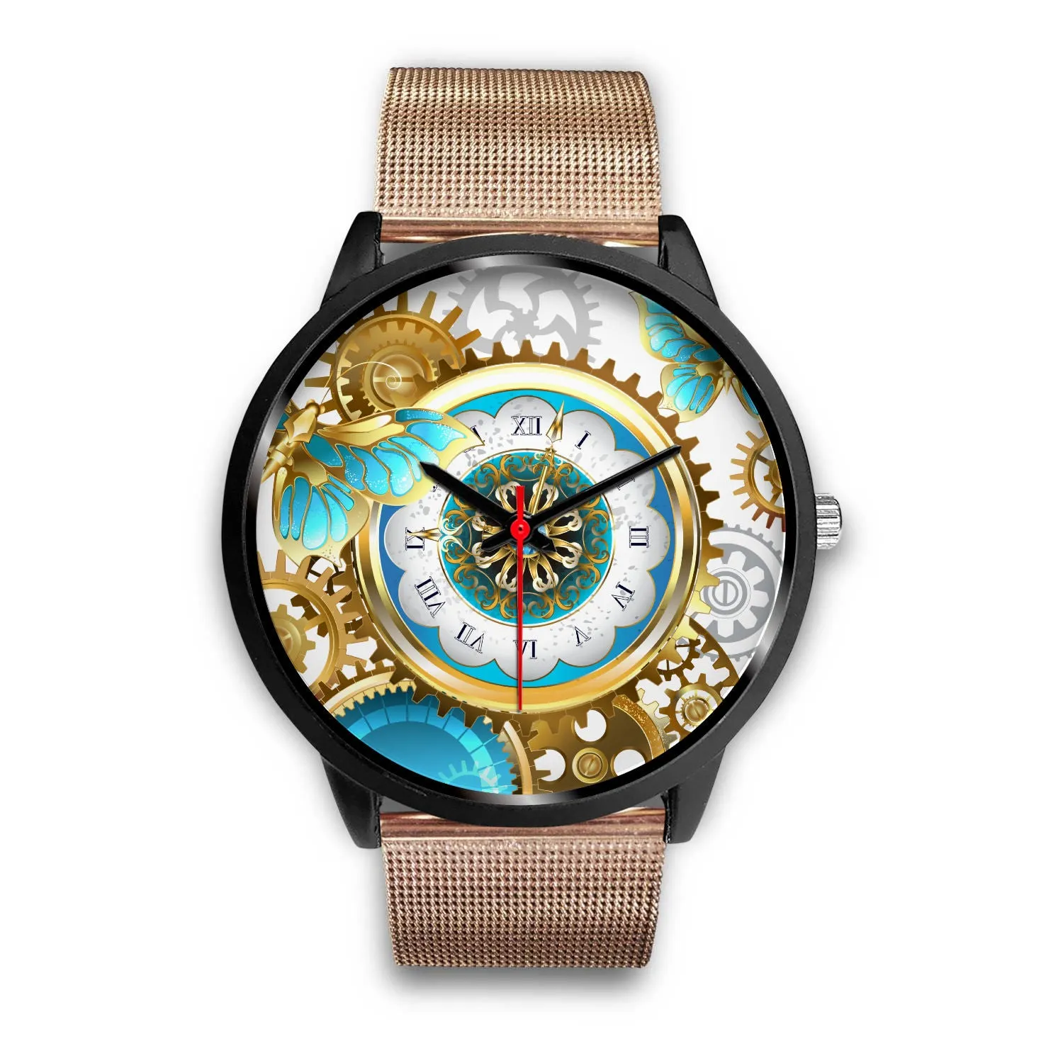 Steampunk gears & Butterfly watch