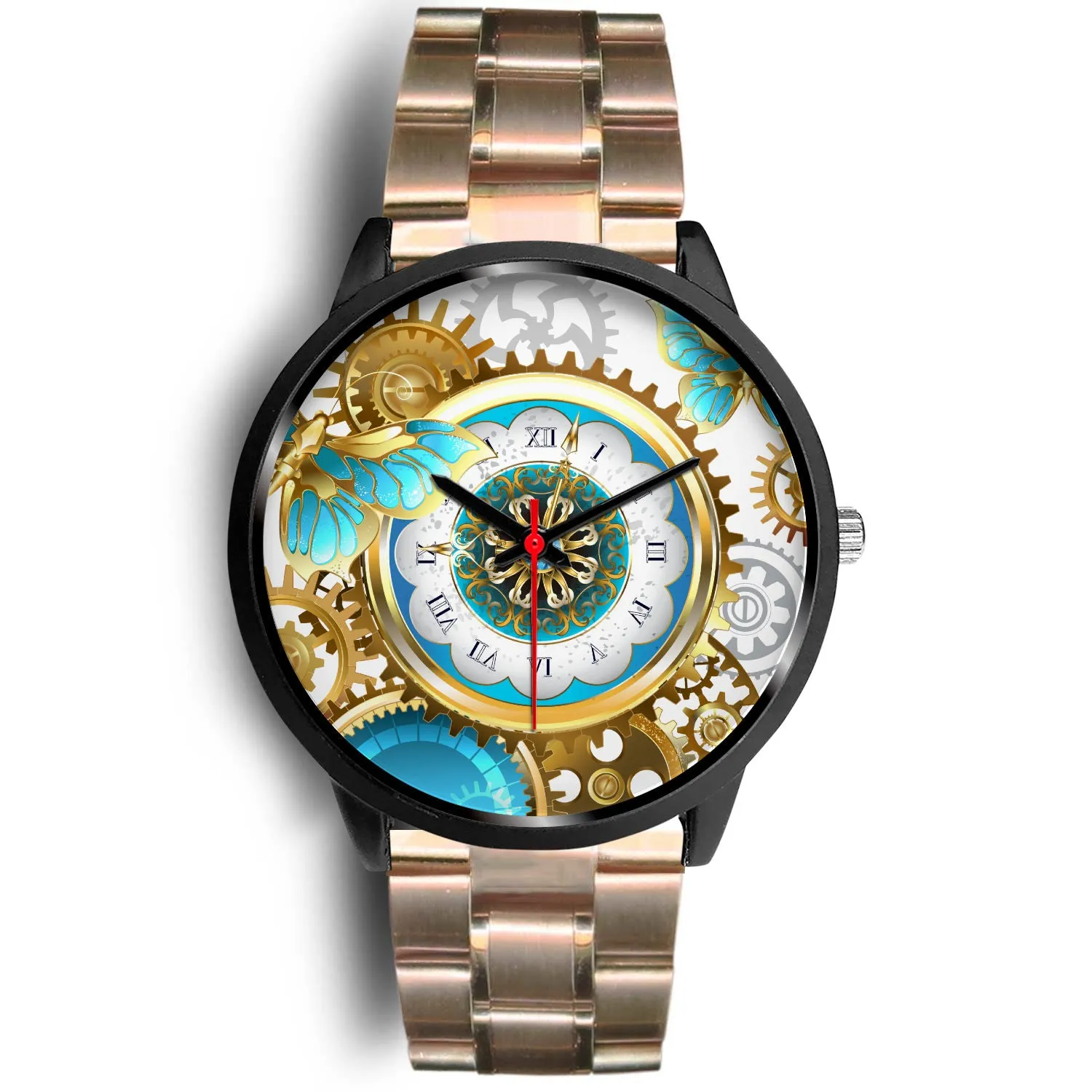 Steampunk gears & Butterfly watch