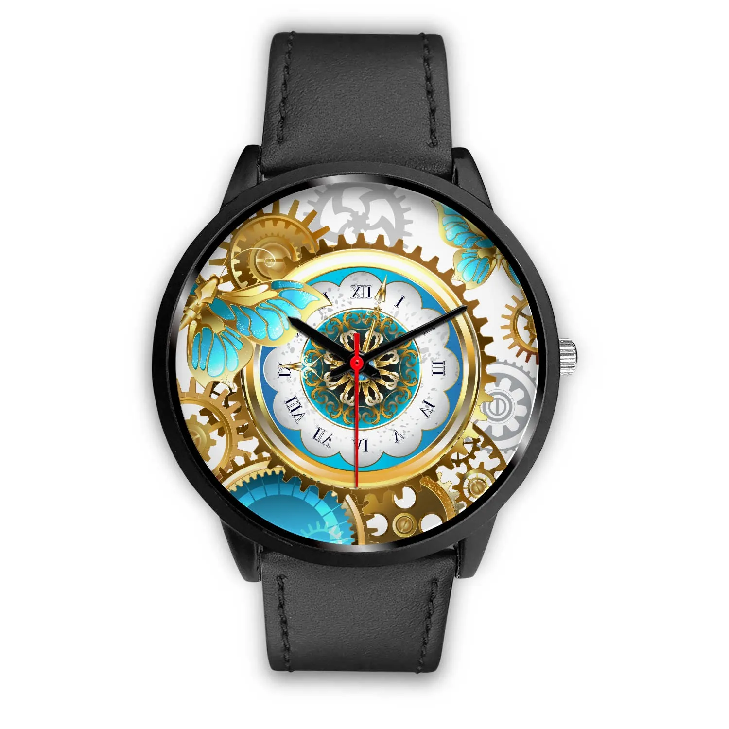 Steampunk gears & Butterfly watch