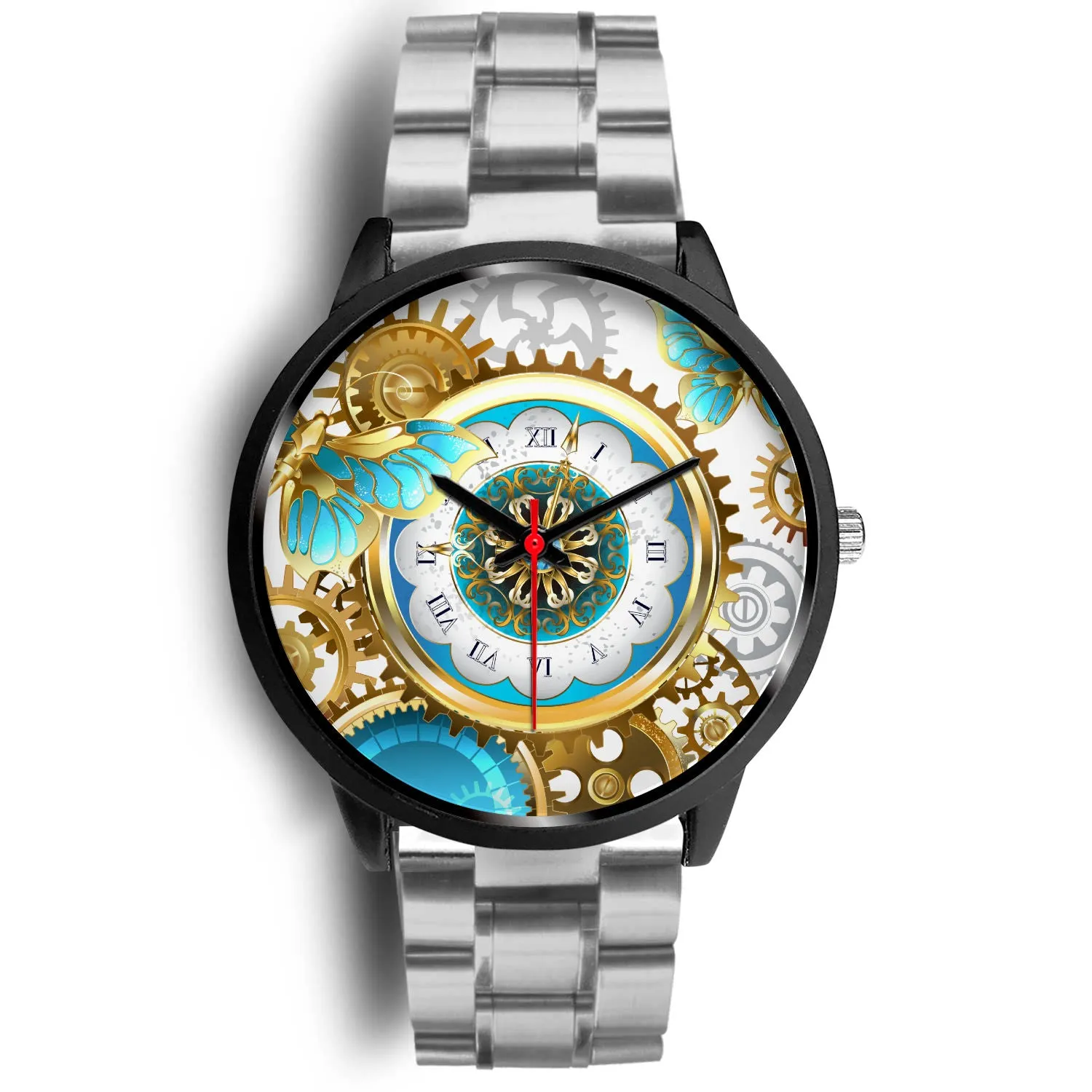 Steampunk gears & Butterfly watch