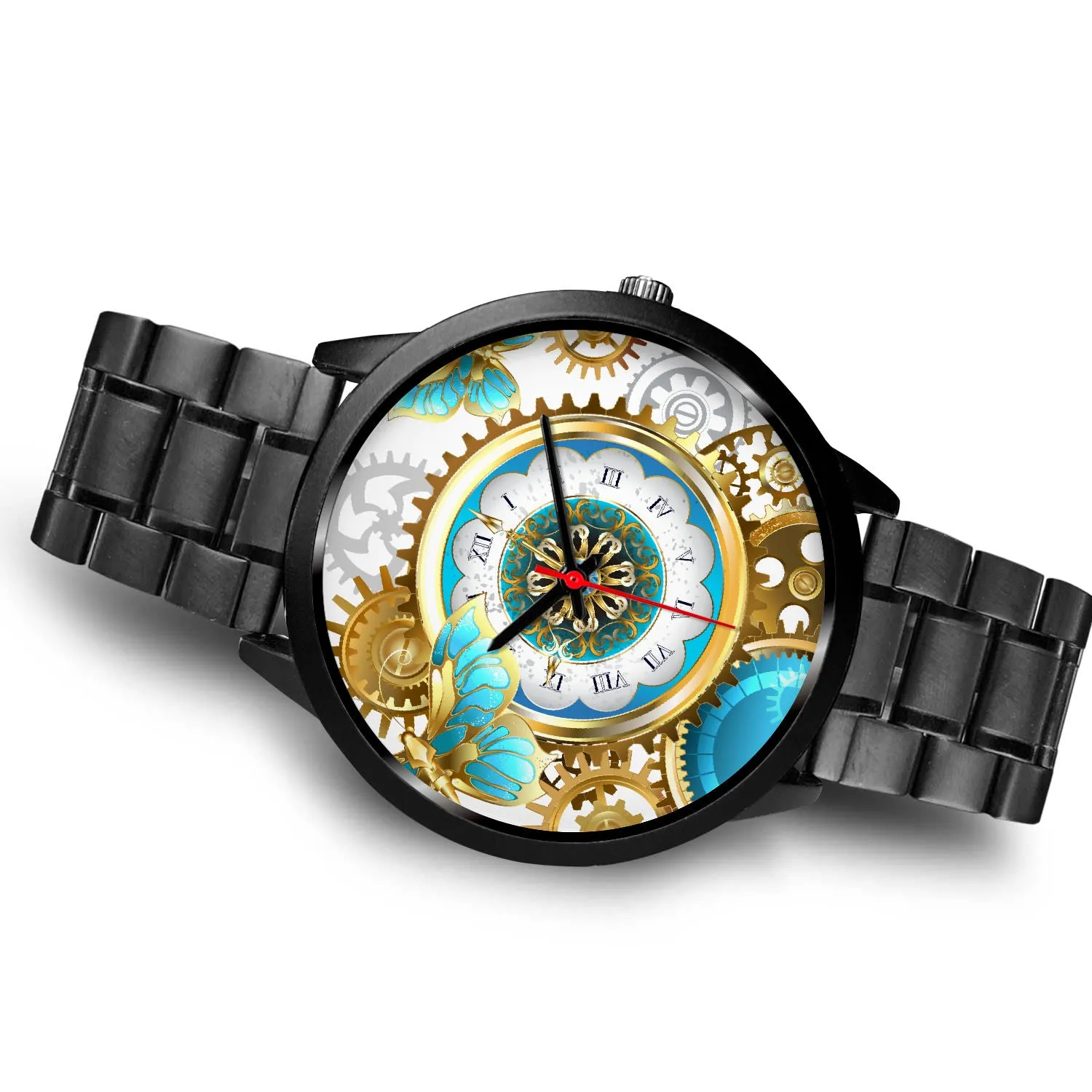 Steampunk gears & Butterfly watch