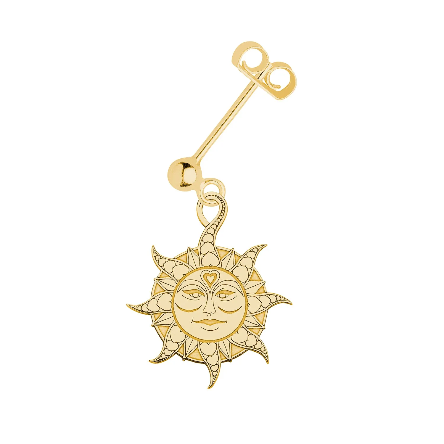 Sun Single Earring