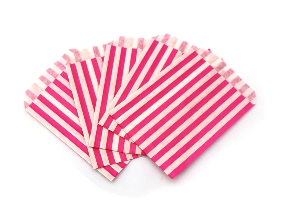 Sweet Bags - Pink Candy Stripe