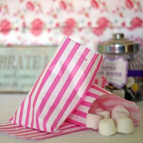 Sweet Bags - Pink Candy Stripe