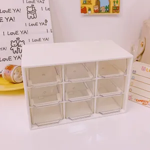 Transparent Storage Box Rack Drawer Set