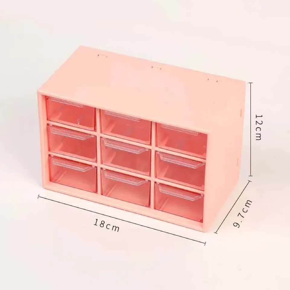 Transparent Storage Box Rack Drawer Set