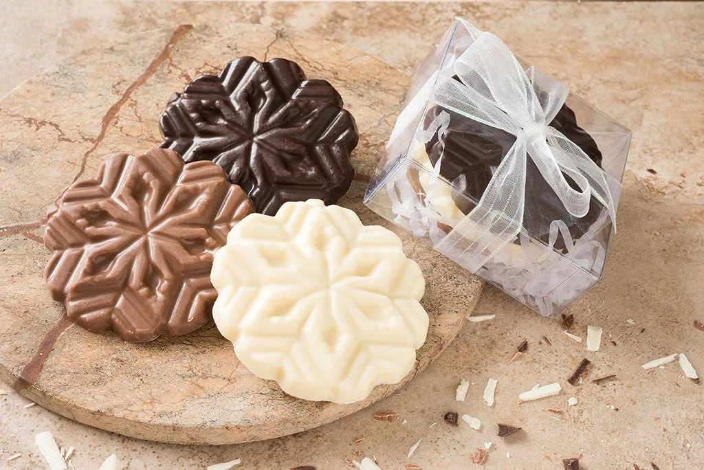 Trio of Chocolate Snowflakes